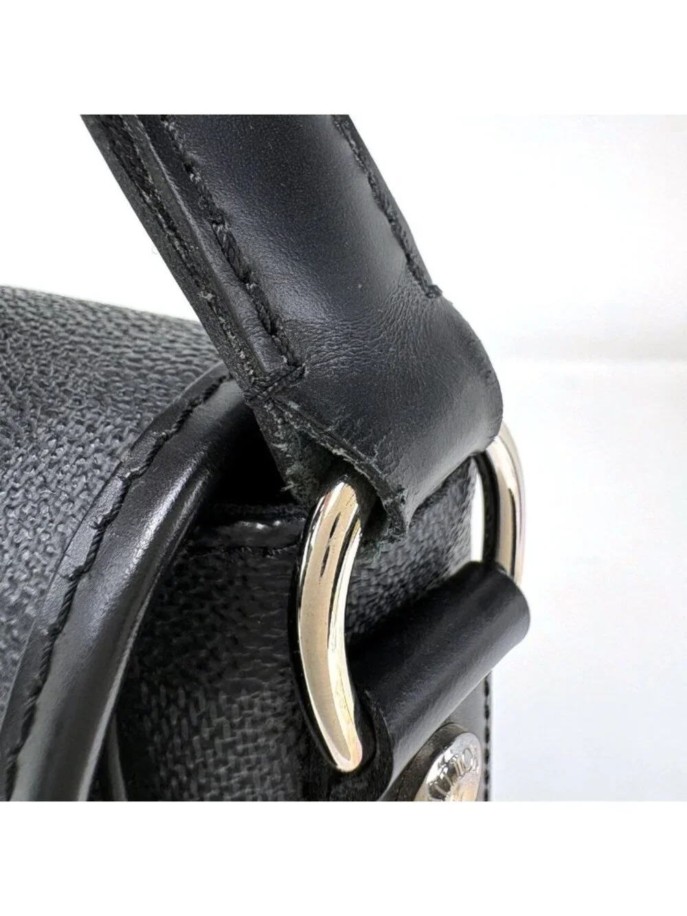 Louis Vuitton Daniel MM Shoulder Bag Damier Graphite Black
